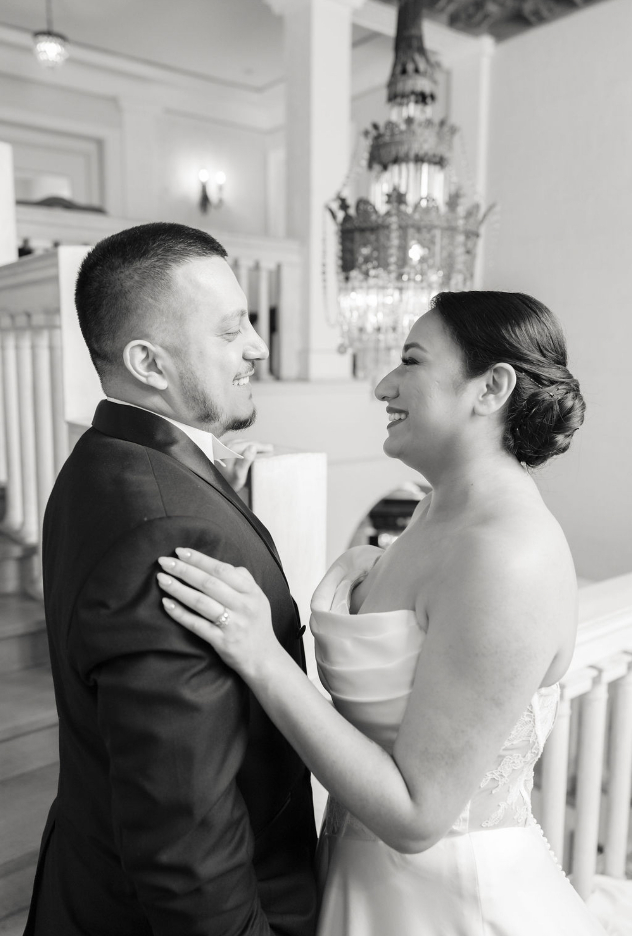 A couple in a quiet moment before their ceremony